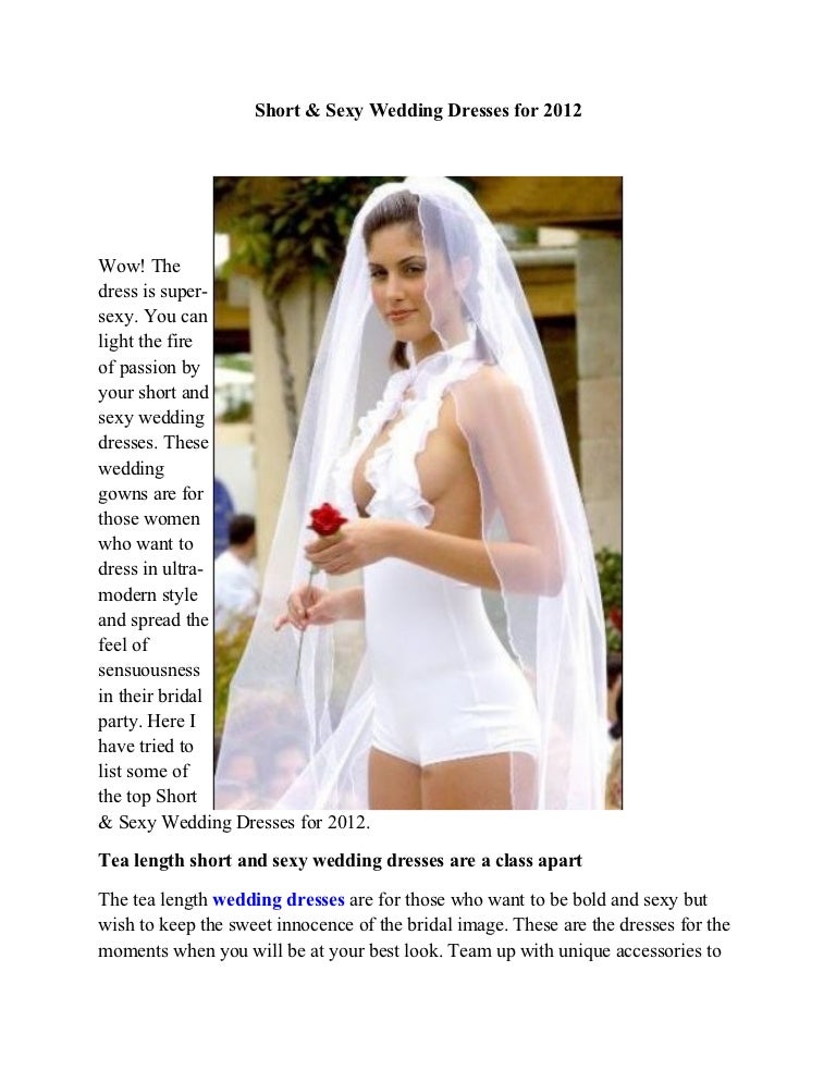 sexy short wedding dresses